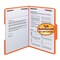 Smead Folders, 2 Fasteners, 1/3 AST Tab Cut, Letter, 50/BX, Orange PK SMD12540 - alternate 1